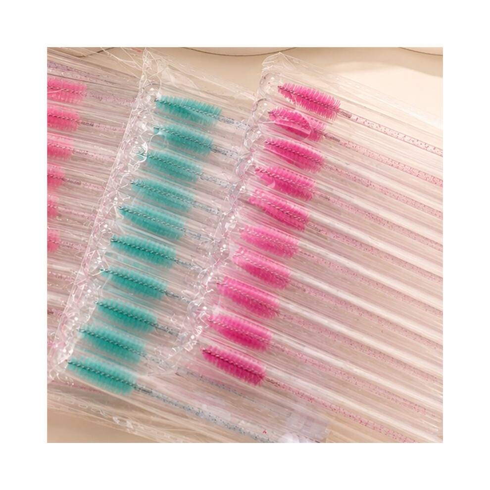Lash Brush Applicators Makeup Tools Eyelash Brush Tubes with Crystal Lash Mascara Eyebrow Comb Container A