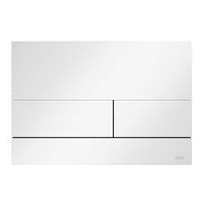 TECE Spolknapp Square II Metall, Vit matt