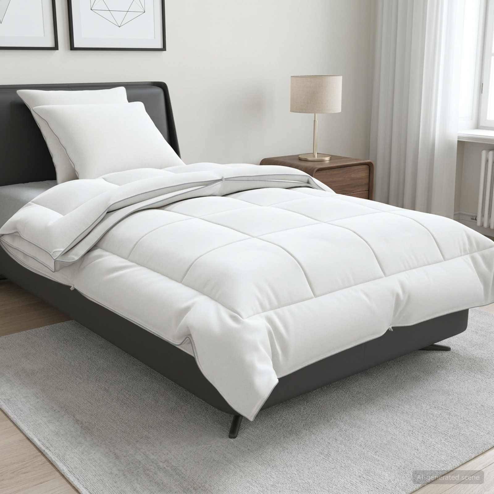 vidaXL Dyne- og puddesæt 3 stk. 140x220 cm 4 årstider 140+220 GSM Uld