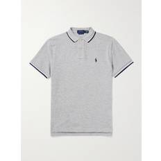 Polo Ralph Lauren - Slim-Fit Logo-Embroidered Cotton-Piqué Polo Shirt - Men - Gray - XXL