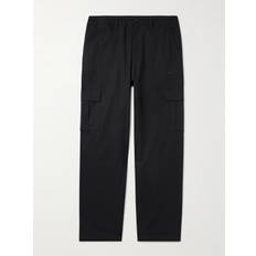 Nike - Club Straight-Leg Logo-Embroidered Cotton-Blend Ripstop Cargo Trousers - Men - Black - 30W 32L