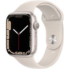 Apple Watch Series 7 Aluminium 45 mm (2021) | GPS | Stjärnglans | Sportband Stjärnglans