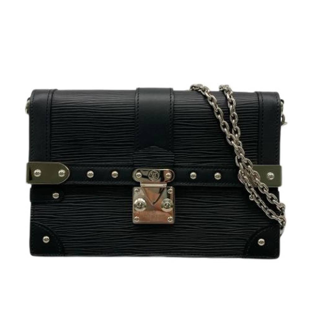 Louis Vuitton Vintage Pre-owned Vintage Flap Skuldertaske - Vintage - Dame - Sort - ONE SIZE - Uld