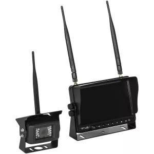 Backkamera Set Trådlös 12V/24V 7 Tums Quad