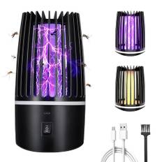 Insektsbekämpare, 4 000 mAh, elektrisk mygglampa, myggfälla, myggfälla, med UV-lampa, USB-uppladdningsbart batteri, myggskydd, flugfälla, insektsfångare, myggdödare inomhus utomhus