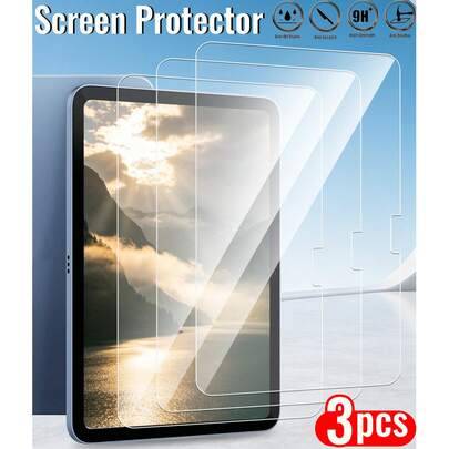 3 st härdat glas skärmskydd för Galaxy Tab S9 S8 S7 S9FE S10+ S10 FE A11 A11+ A9 A9+ S8+ S9+ S11 12,4 tum/kompatibelt med iPad Air Pro 11 13 5th/6th/7 - Genomskinlig (Multi-size)
