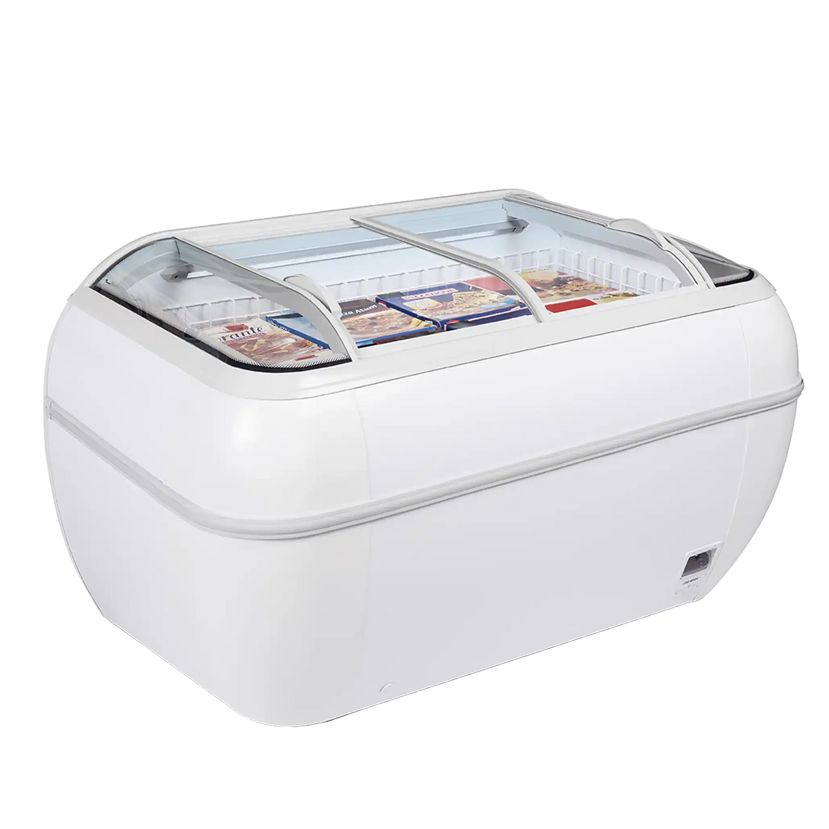 TEFCOLD TWIN HEAD-CF frysbox 425 L statisk LED - Vit