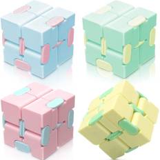 Infinity Cube Fidget Legetøj Stressaflastende Fidgeting Spil (4 Pak