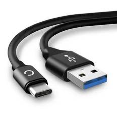 USB-kabel / datakabel för Logitech Craft / MX Master 3 / MX Keys / MX Anywhere 3 - 2m 3A USB-sladd PVC Datakabel svart