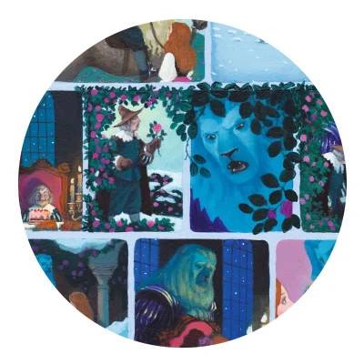 Djeco - Story puzzle - Skønheden og udyret - 100 brikker