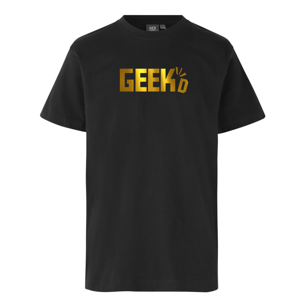 Geekd - Guld Logo Tee - Sort T-Shirt