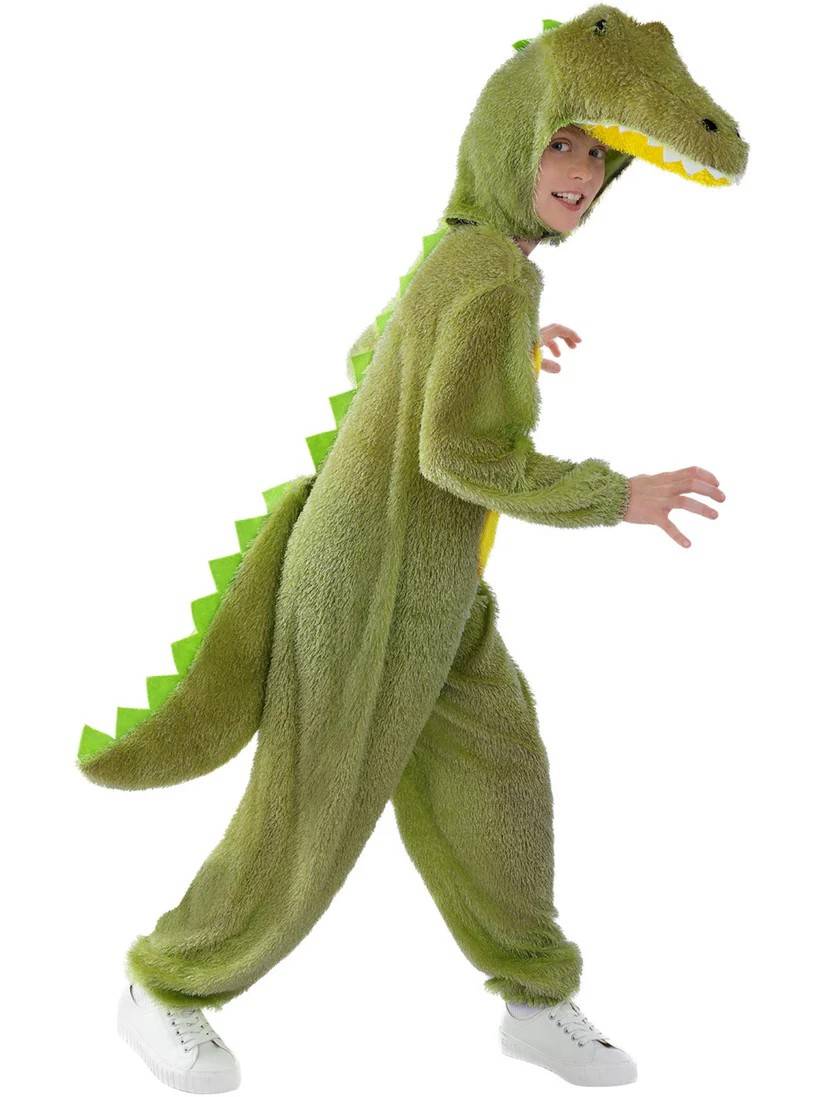 Krokodille kostume til børn 7-9 år