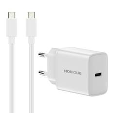 Komplet oplader Samsung Galaxy Tab S10 FE - 2m kabel og vægoplader USB-C Hvid