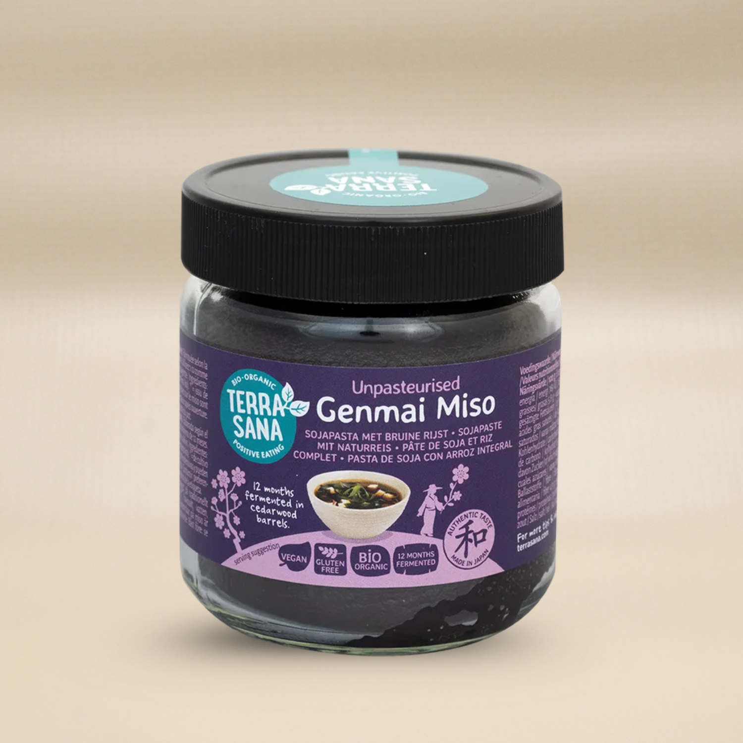Terra Sana Genmai Miso Unpasteurised EKO&VEGAN 350g