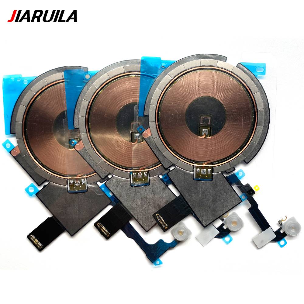 NEW Power Volume Flash Light NFC Wireless Charging Flex Cable For iPhone 12 13 mini 14 Pro Max 15 Plus Phone Repair Parts