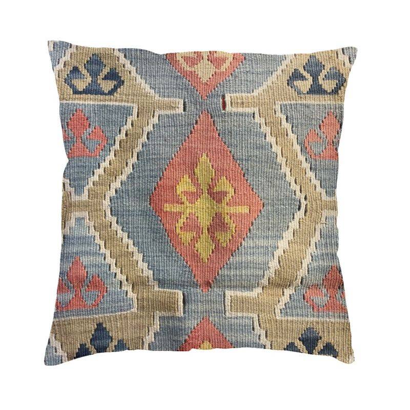 Mjuk Navajo-vävd Turkisk Etnisk Kilim Pläd Kuddfodral Heminredning Persisk Antik Tribal Kuddfodral 45x45 Kuddfodral