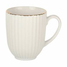CASA Living Daisy Gold Krus - 35 cl - Hvid/guldfarvet