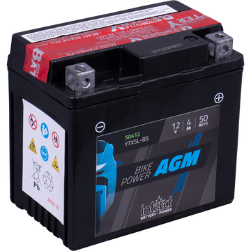 YTX5L-BS batteri till MC och ATV 12V 4Ah (113x70x105mm)