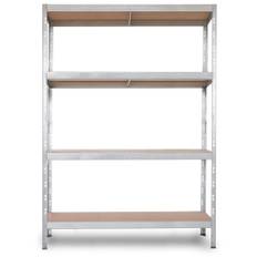 AR Shelving, Garage Series, Stålreol, 4 hylder, maks. 175 kg pr. hylde, galvaniseret