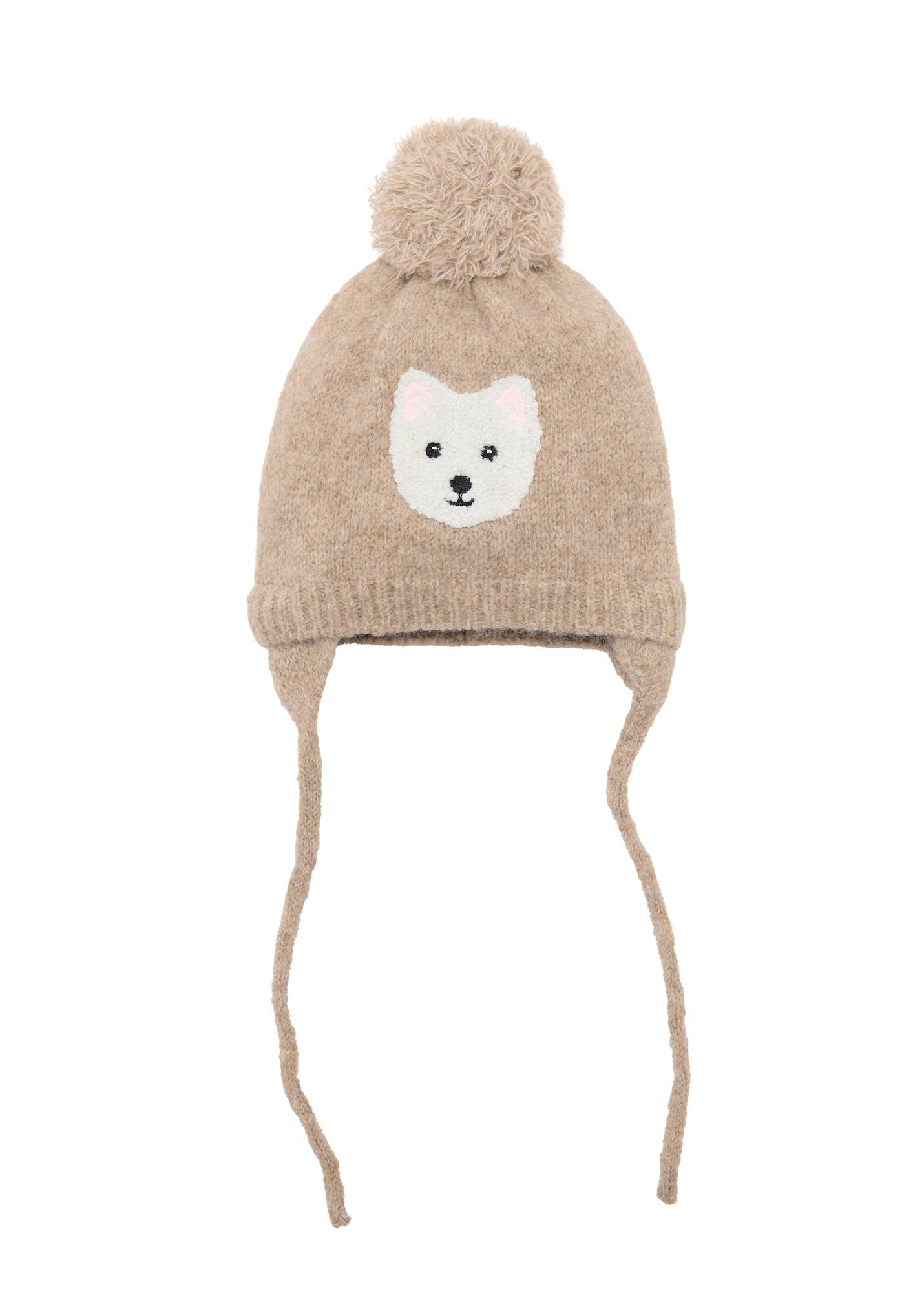 MANGO KIDS Mössa 'CANICHE' cappuccino / rosé / svart / off-white