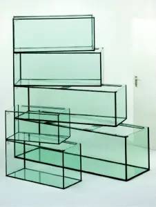 Glasakvarium 45 liter med topglas.