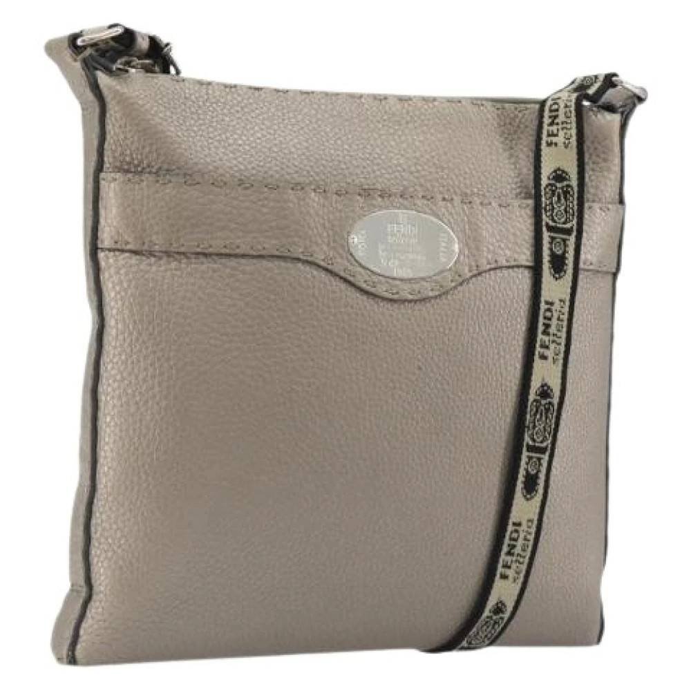 Fendi Vintage Pre-owned Laeder fendi-tasker - Vintage - Dame - Grå - ONE SIZE -