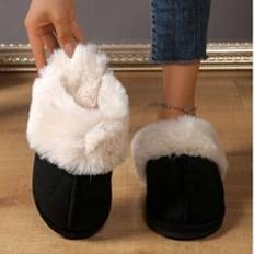 Slippers med pels sort - 40