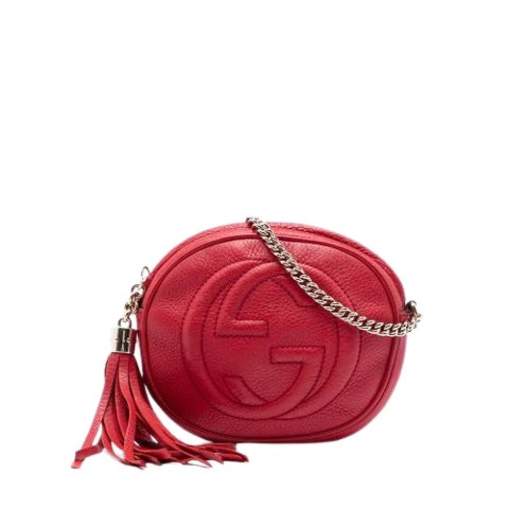 Gucci Vintage Pre-owned Soho Crossbody - Vintage - Dame - Rød - ONE SIZE - Uld