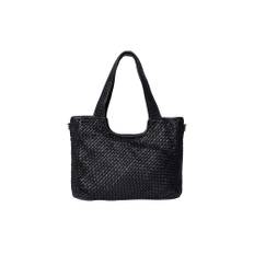 RE:DESIGNED, Taske, Dame, Sort, ONE SIZE, Uld, Flettet Skuldertaske med Lynlåslomme