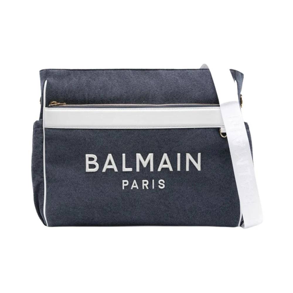 Balmain Borsa tela denim - Tasker - unisex - Blå - ONE SIZE - Denim