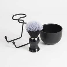 Män rakborste set legering ansiktsbehandling skum skål män skägg rakställ mustasch rengöringsställ rakkopp män styling tillbehör - Rack skål borste