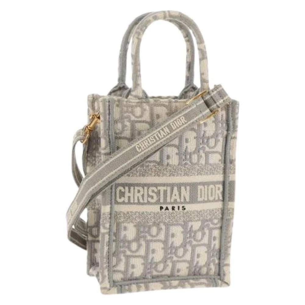 Dior Vintage Pre-owned Vintage Mini Skuldertaske - Vintage - Dame - Grå - ONE SIZE - Uld