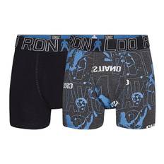 Ronaldo Boxershorts - Noos - 2-pak - Sort/Grå m. Blå - JBS - 10-12 år (140-152) - Boxershorts
