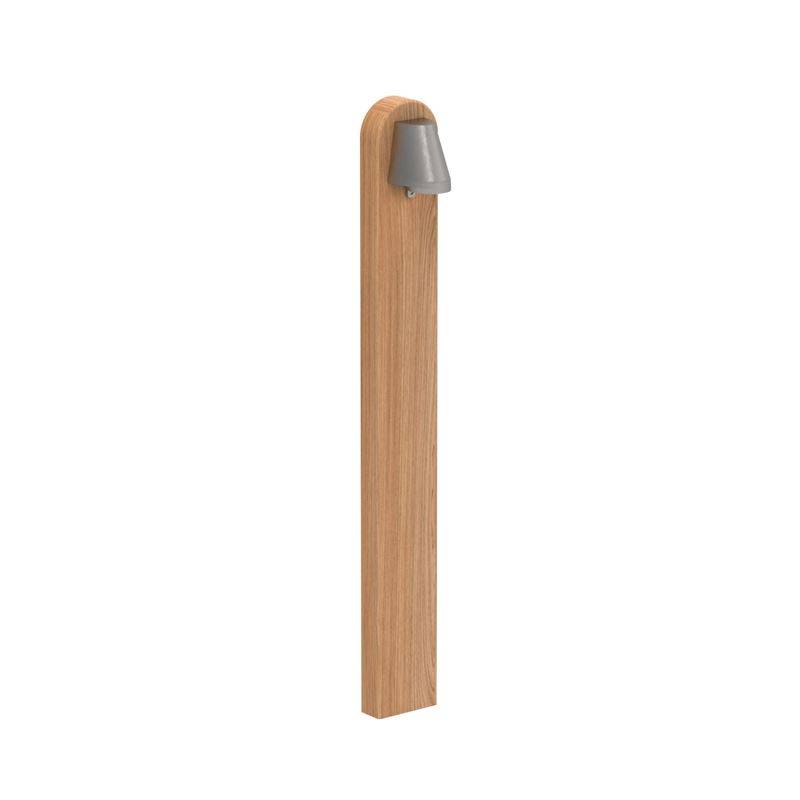 Royal Botania Beamy Bollard bedlampe 100cm Teak og Antik Zink IP44