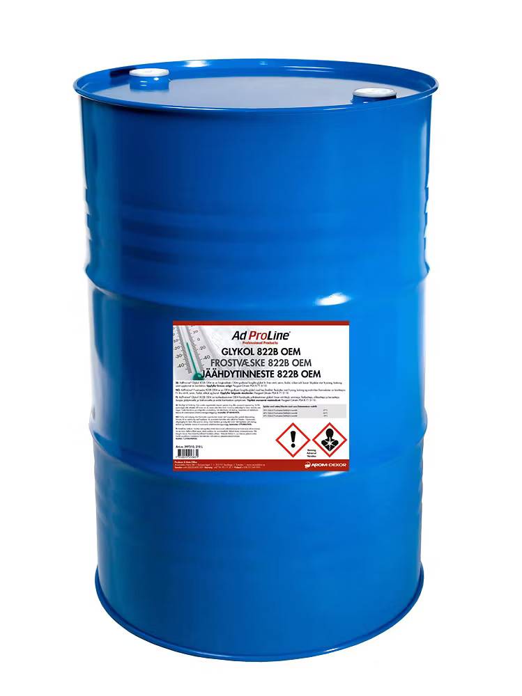 Glykol 822B OEM 210 -> 420 liter: 2 x FAT 210 liter