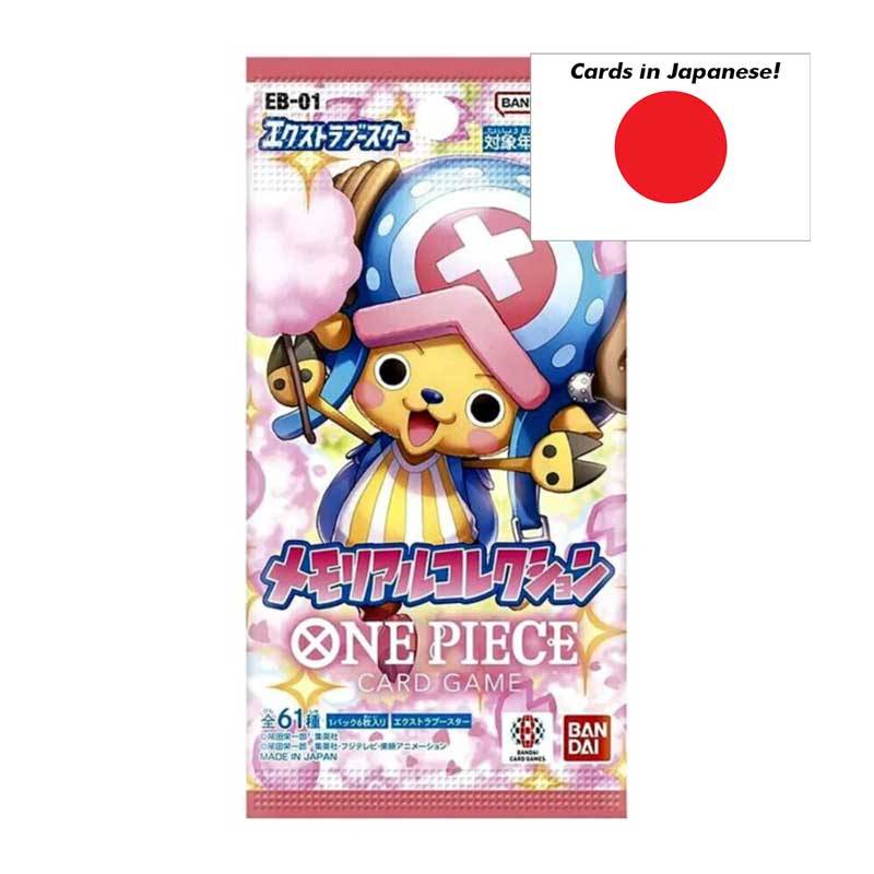 One Piece Card Game - Booster (6 kort) Memorial Collection [EB-01] - JAPANSK