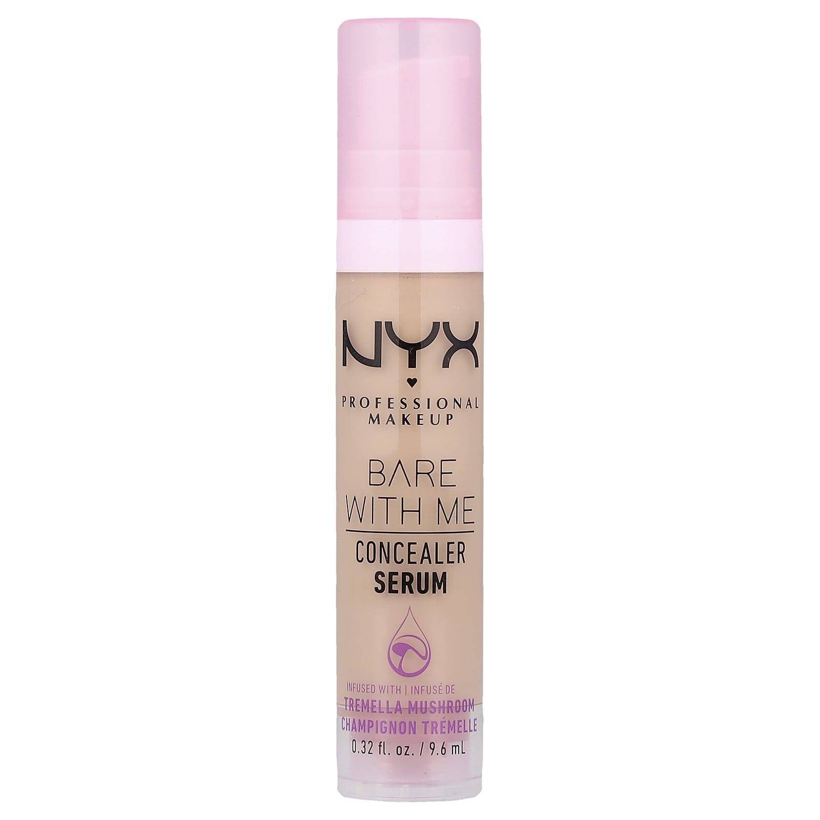 NYX Professional Makeup, Bare With Me, Concealer Serum, 02 Ljus, 9,6 ml (0,32 fl oz)