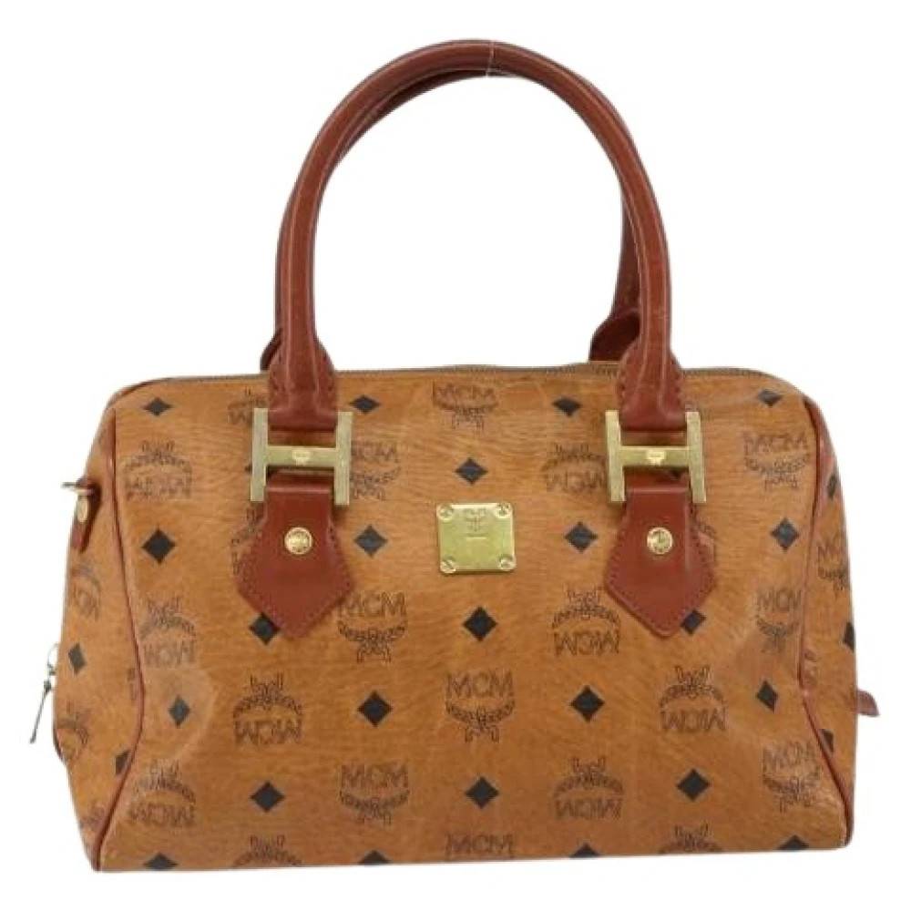 MCM Pre-owned Pre-owned Canvas Håndtaske - Vintage - Dame - Brun - ONE SIZE - Uld