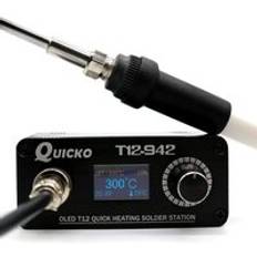 Mini värme lödstation ledda digitala elektriska verktyg lödstation kit diy verktyg med t12 spetsar och järnhandtag t12-942 - Us 60w 110v