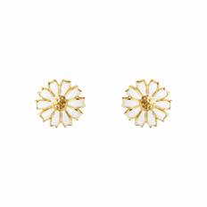Georg Jensen Daisy øreringe i forgyldt - 7 mm
