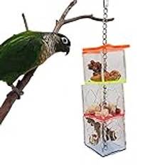 Bird Foraging Assembly Block Kit, Parrot Foraging Ball Pet Food Feeder Birds Swing Toys Durable Feeding Food Bowl Pet Supplies Accessory