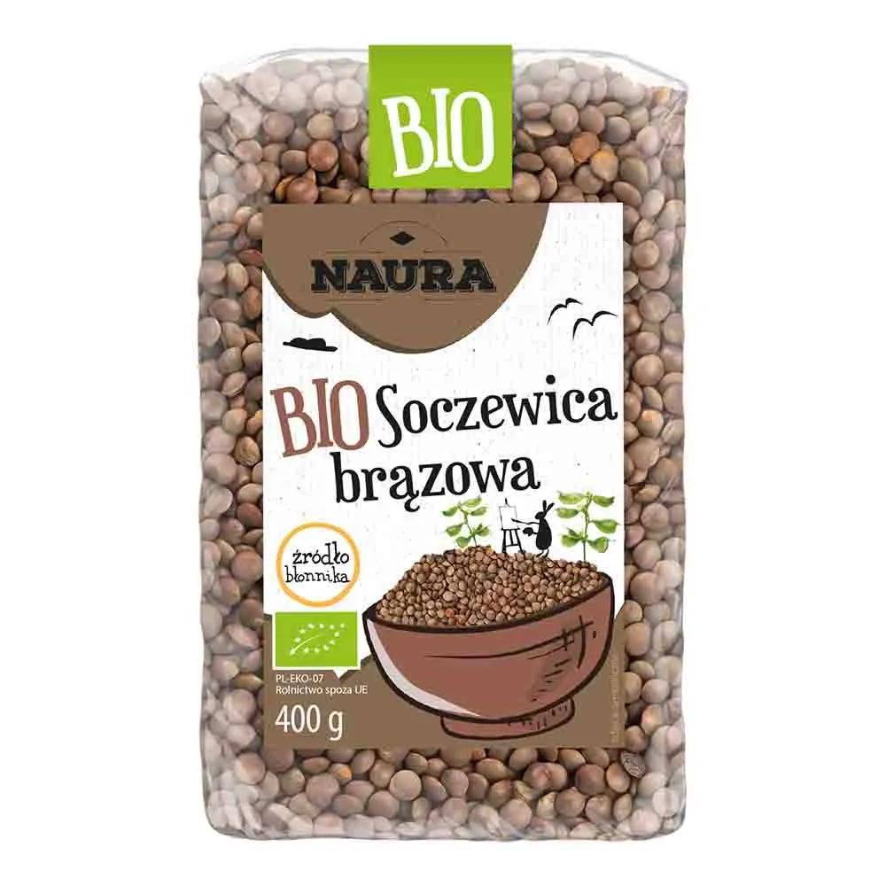 Organic brown lentils 400 g Naura