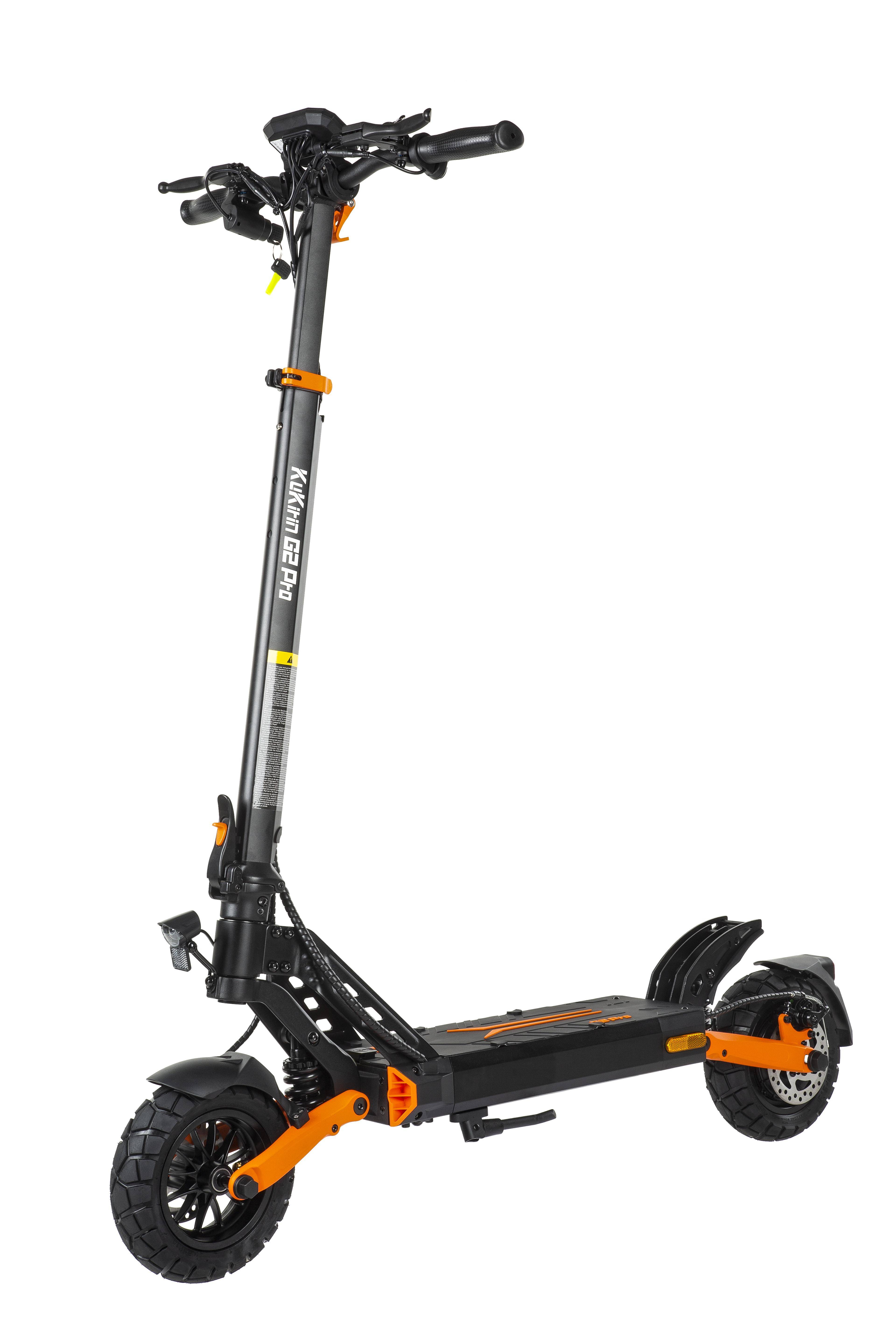 KuKirin G2 Pro ABE Elsparkcykel 500W Motor 48V 15,6Ah Stor Kapacitet Batteri Maxbelastning 120 kg Hopfällbar Vuxen E-Scooter för Pendling Daglig Resa svart