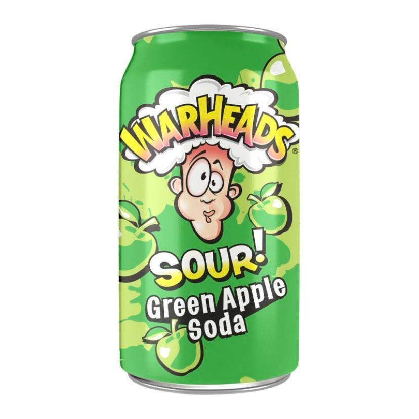 Warheads Sour Green Apple Soda 12x330 ml