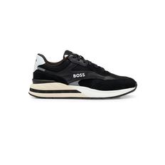 Hugo Boss Suede Trainers Lace-Up Black - 42