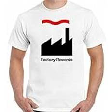 YANSHOU Factory Records T-Shirt Mens Happy Mondays OMD James FAC51 The Hacienda FCP White White White M