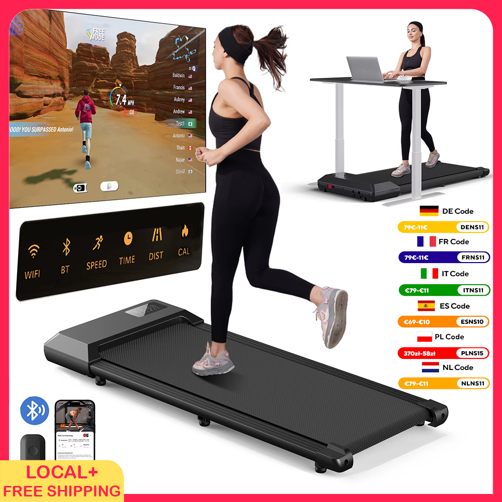 Walking Treadmill,2.5HP Motor,Anti-Slip Shock Absorption,Mini Treadmill for Home Office Remote Control Walkingpad Exercise