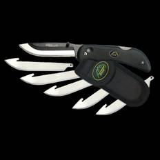Outdoor Razor Lite kniv OE7030 sort Leveres m/6 klinger+bælteetui
