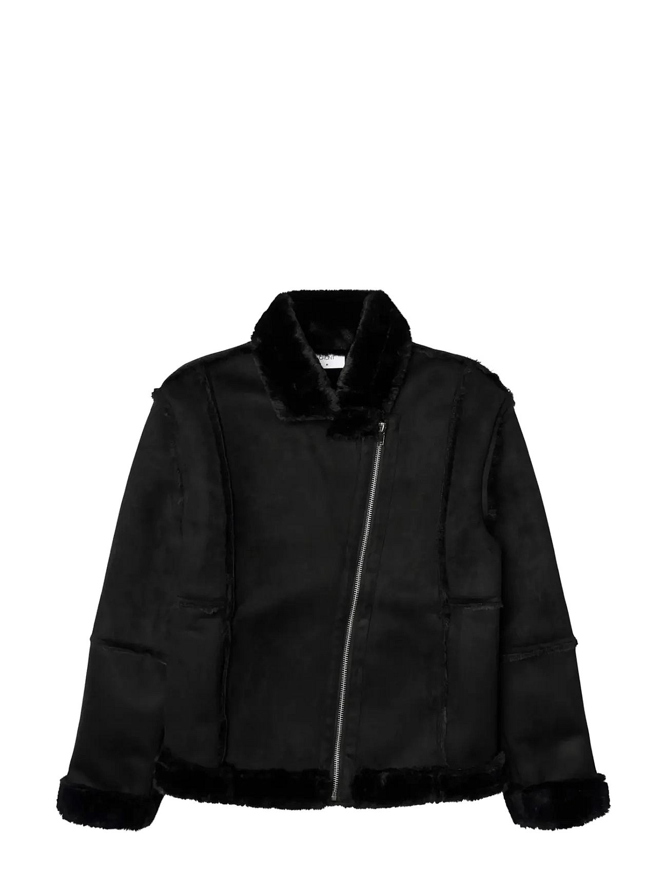 GRUNT Groda Faux Suede Jacket | Black | 146/152