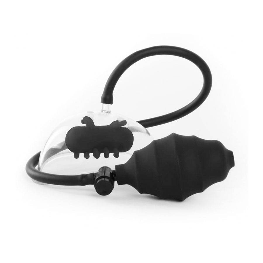 OUCH! - Vibrating Pussy Pump - Svart